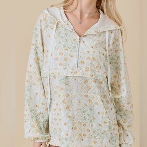 940. NEW The Sage Floral Windbreaker